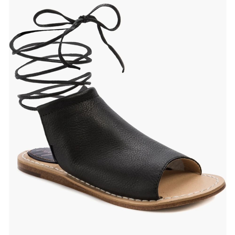 Free People x Latigo Sand Dunes Boot Sandal, Black, Size 6.5 NWOT